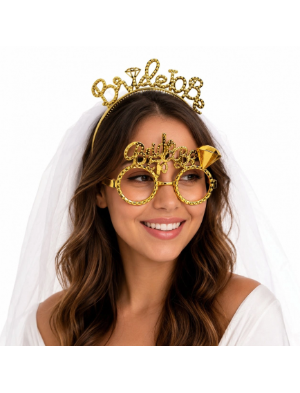 Bride To Be Gold Taç Ve Parti Gözlüğü Seti