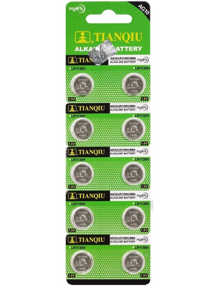 Buton Pil - Saat Lazer Hesap Makinesi Pili 10lu Paket Ag10 - Lr1130h - 389a -1.55v