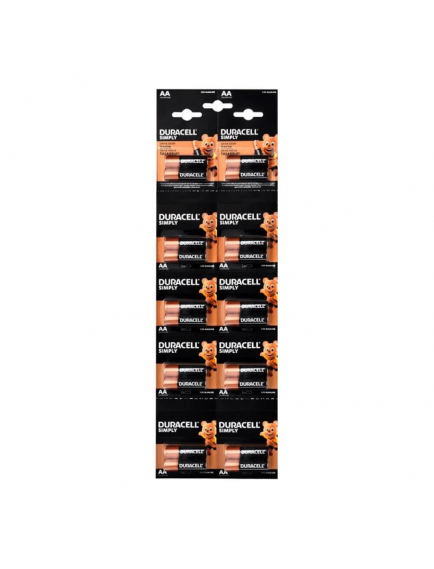 Duracell Simply İnce Kalem Pil Alkaline Aaa 20li Kartela