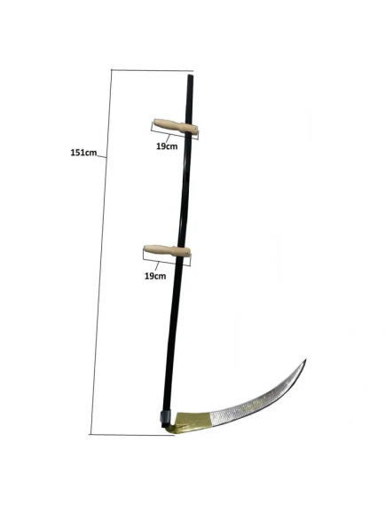 Günaş Komple Tırpan - Metal Saplı 6 Parça Set - Ahşap Elcik 65 Cm