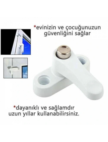 Pvc Kapı Pencere Emniyet Kilidi -  Düğmeli Pimapen Kilidi - Çelik