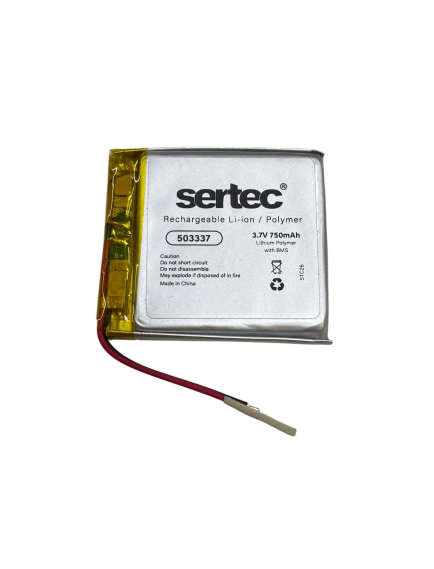 Sertec 503337 3.7v 750 Mah Li-polymer Pil (devreli/1.5a)