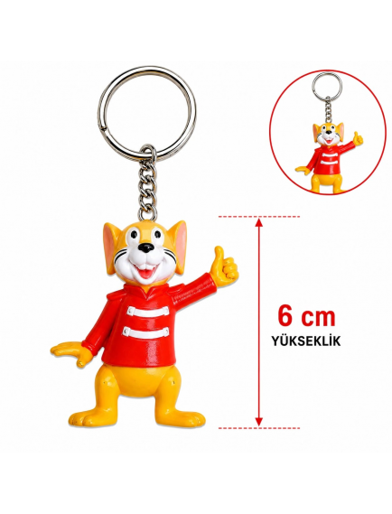 Sevimli Fare Figürlü Anahtarlık 6 Cm
