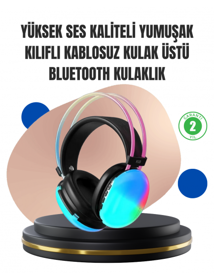 Konforlu Tasarımlı Kablosuz Gaming Kulaklık – Uzun Pil Ömrüyle